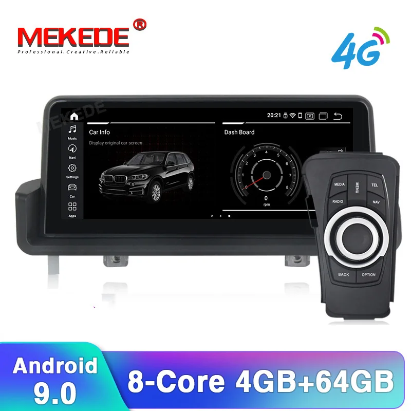 MEKEDE ips экран Android 8,1 6 ядерный HD четырехъядерный 1024*480 сенсорный экран стерео для BMW E90 e91 Wifi 3g gps