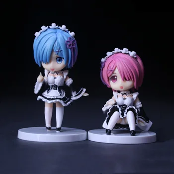

Re:Life In A Different World From Zero Ram Rem Anime Action Girl Figures Lovely Main Cute Gift Collectible Decoration Model Toys