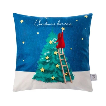 

Pillow cover Ethel "Christmas dreams" 40x40 cm, polyethylene 100%, velor 4780271