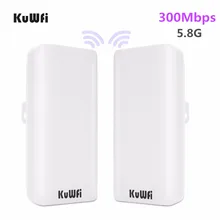 2Pcs Kuwfi 1-3Km 300Mbps Outdoor Cpe Router 5G Wireless Access Point Router Wifi Bridge wifi Extender Cpe Router Met 24V Poe