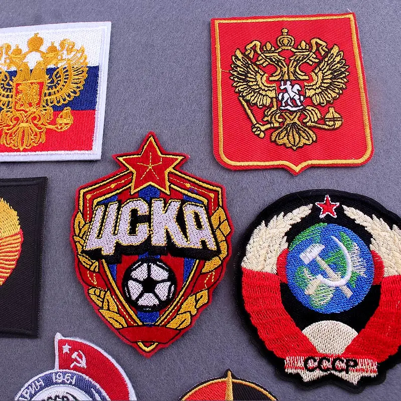 Патчи CCCP с вышивкой термоклейкие нашивки для одежды московского футбольного