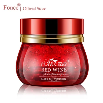

Fonce Red Wine Essence Facial Mask 100g Whitening Cream Moisturizing Night Cream Anti Aging Brighten Face Sleeping mask