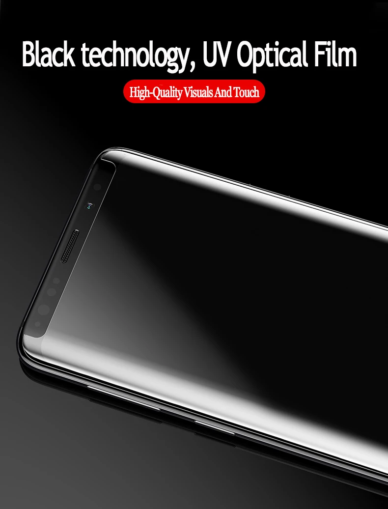 9D УФ жидкое изогнутое полное Клей закаленное стекло для Samsung Galaxy S8 S9 Plus Note 8 9 S7 Edge Защитная пленка для экрана стеклянная крышка