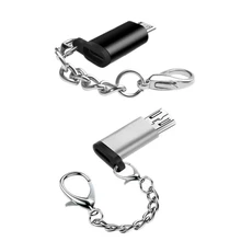 2 шт Micro-USB адаптер Тип C к Micro-USB Мужской OTG USB конвертер для телефонов Android планшеты геймпад(черный и серебристый