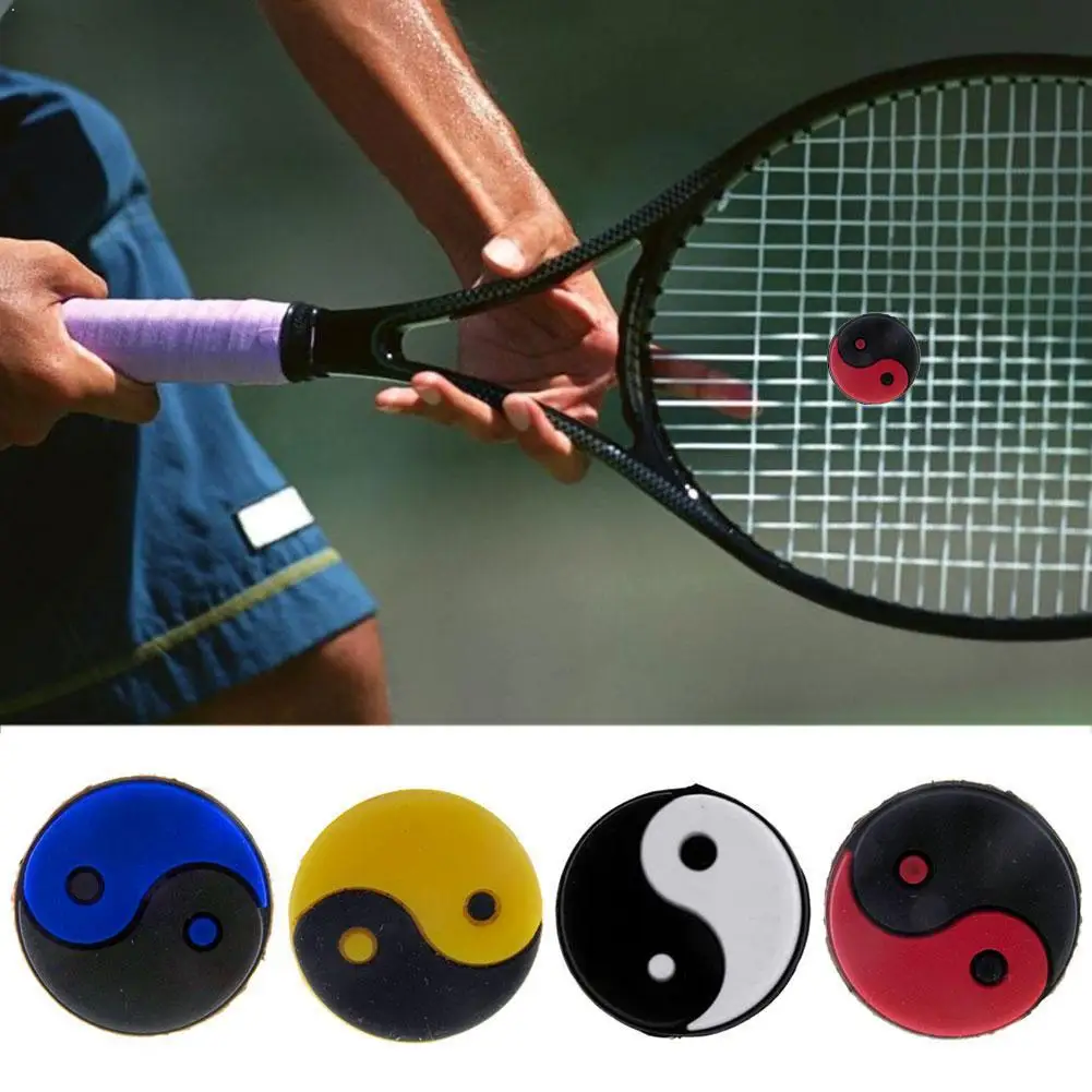 Tennis 6Pcs Tennis Racket Dampeners Vibration Shock Absorber Racquet Silencer Red SA3186077
