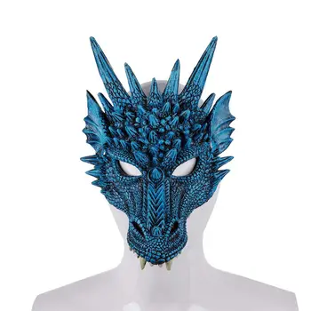 

RCtown Halloween Carnival Party PU Foam 3D Animal Dragon Mask