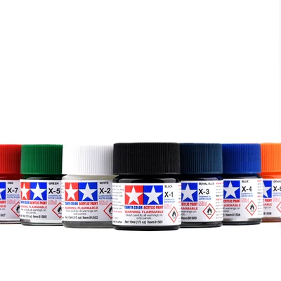 10ml Tamiya Water-Soluble Acrylic Paint  X1-X23 Gross Colors Painting For Assembly Model Gundam Model Building Painting Tool DIY 3