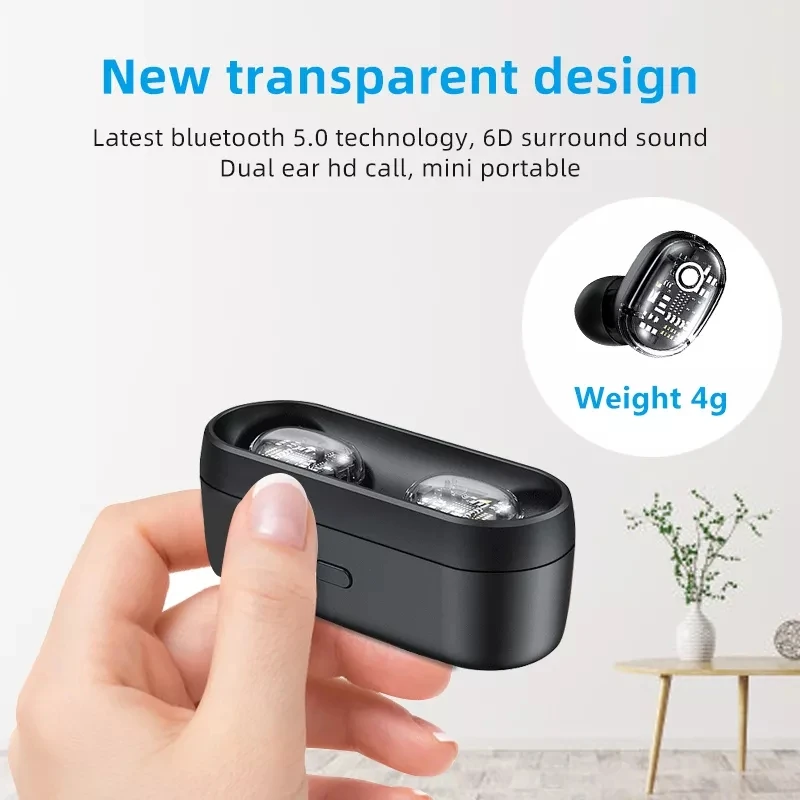 Высокое качество Bluetooth 5,0 наушники HiFi тяжелый бас SmartTouch Bliateral вызов гарнитура с зарядным устройством