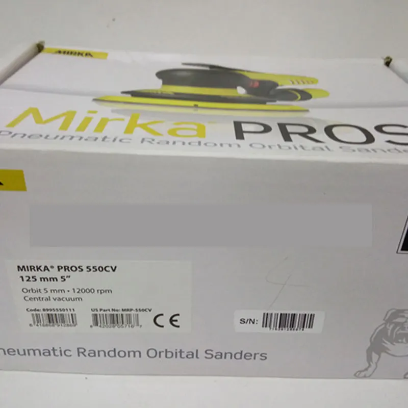 Mirka 그라인딩 카드 그라인딩 머신, 공압 건식 그라인딩 머신, 라운드 자동차 시트 금속 퍼티 사포 기계, 5 인치