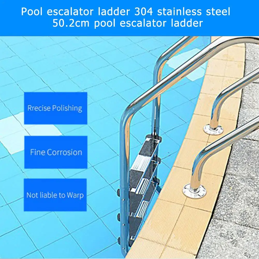 

Swimming Pool Stainless Steel Replacement Ladder Rung Steps Anti Slip Durable Swim Steps Ladder Rung Steps For Swimming Pool