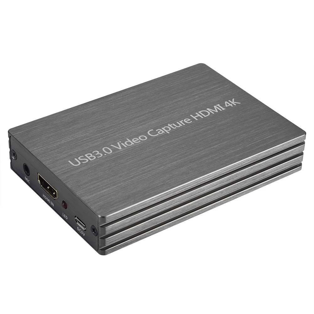 

Game Video Tuner Cards Recorder Plug and Play Convenient and Quick Operate 4K USB3.0 to HDMI for OBS Game Live Broadcast Box