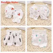 KLV 10 пар/лот, варежки для новорожденных, против царапин, мягкие хлопковые перчатки для младенцев, аксессуары для ухода за ребенком