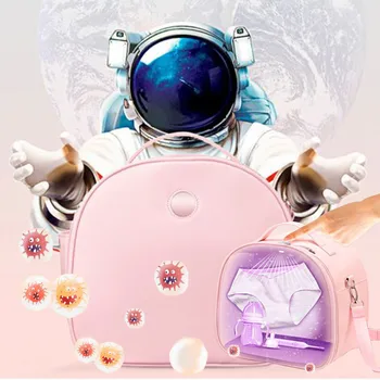 

UV Sterilizer Box Disinfection Bags for Face Mask Baby Bottle Toothbrush Jewelry convenient pu + inner EV aluminum film bag