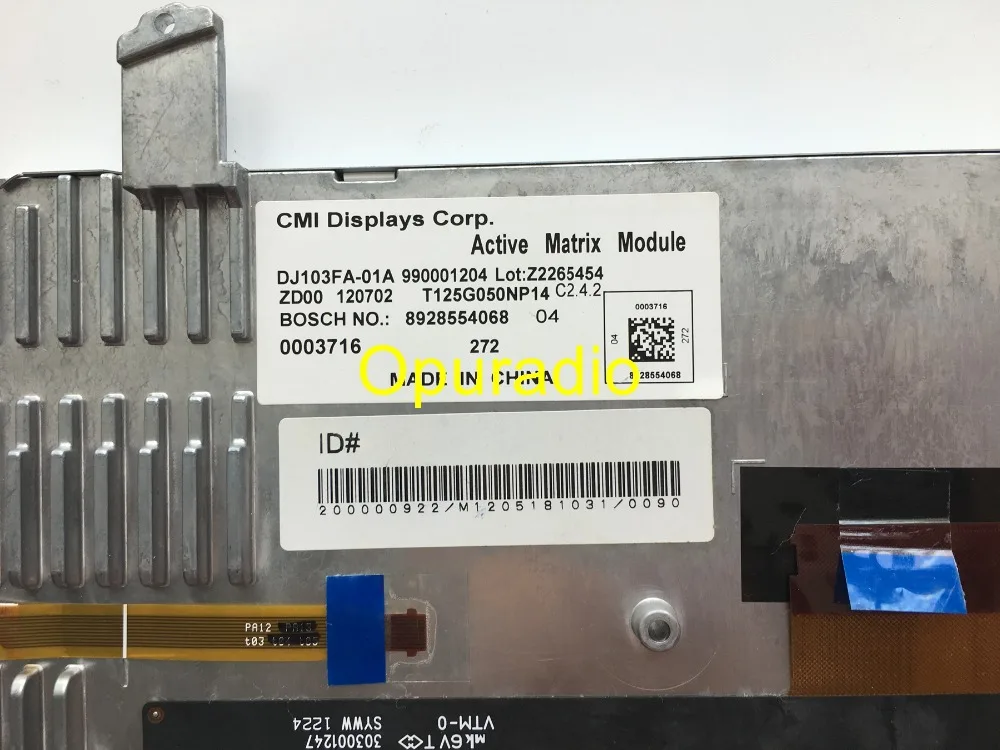 Оригинальный Новый CMI Дисплей 10 3 дюймов DJ103FA-01A с емкостным сенсорным Экран для