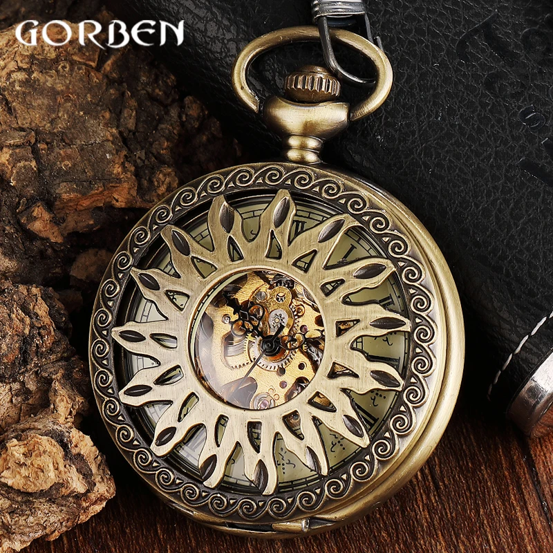 vintage-silver-steampunk-sun-flower-hollow-design-mechanical-pocket-watch-male-clock-skeleton-hand-wind-men-watch-with-fob-chain