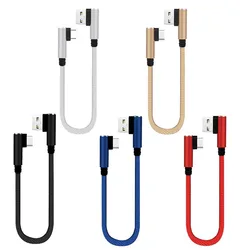 Long câble USB C et Micro à 90 ° pour recharge et données (0.25M/1M/2M/3M), cordon de chargeur pour iPhone X, Samsung, Huawei et Xiaomi 