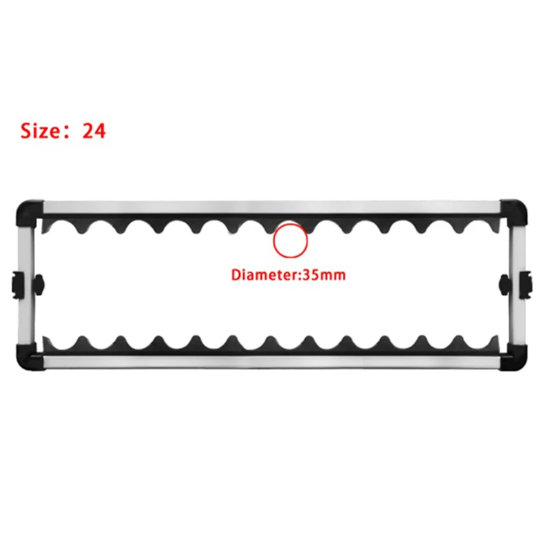 24 слота держатель для удочки алюминиевый сплав держатель для удочки