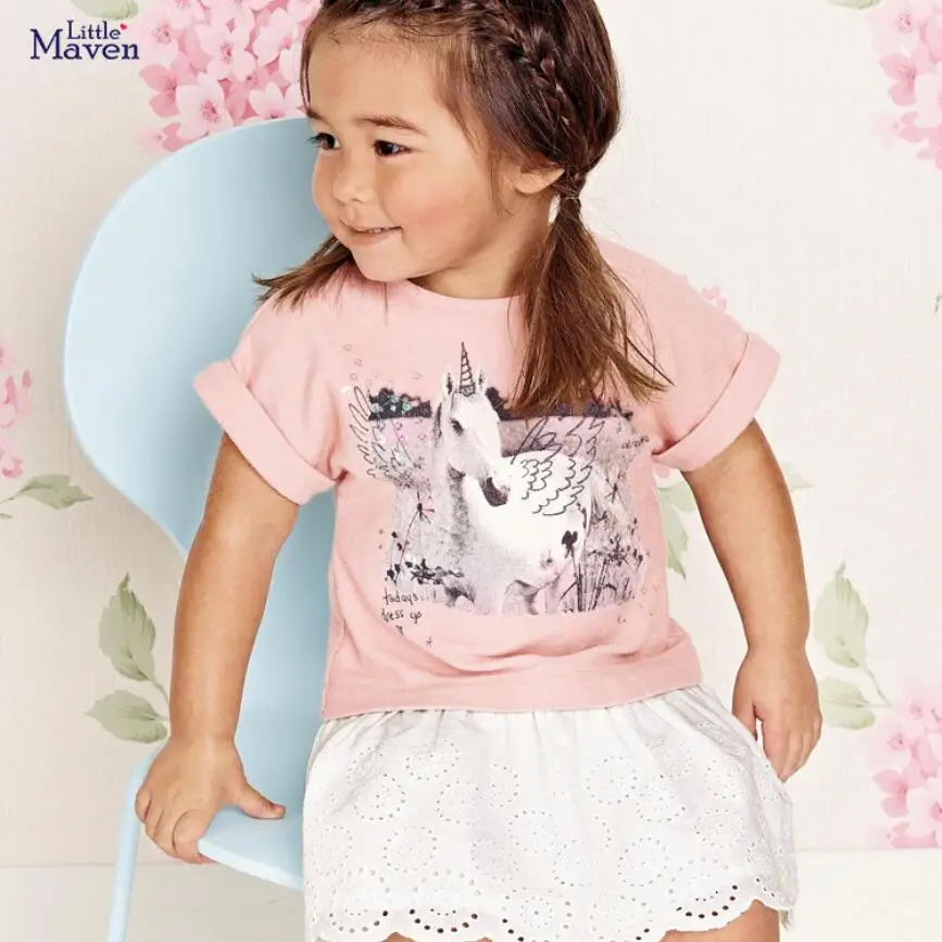 Little maven/Новинка 2020 года Летняя одежда для маленьких девочек Брендовое платье