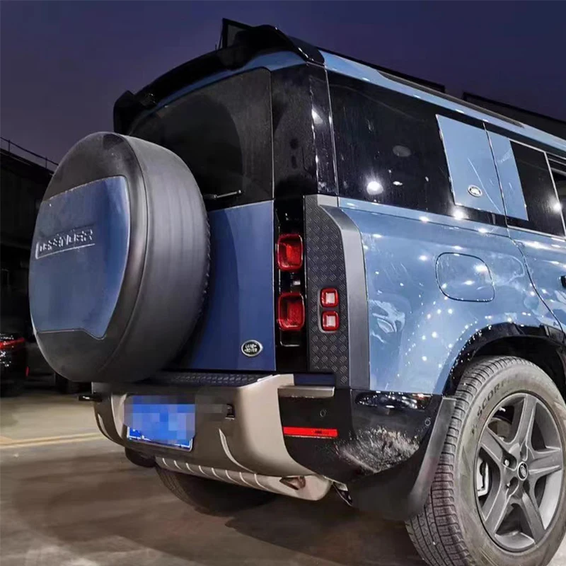 New design For LAND ROVER DEFEND 2020 2021 spoiler high quality ABS materail Rear Roof Defender Spoiler Trunk Boot Lip tail Wing