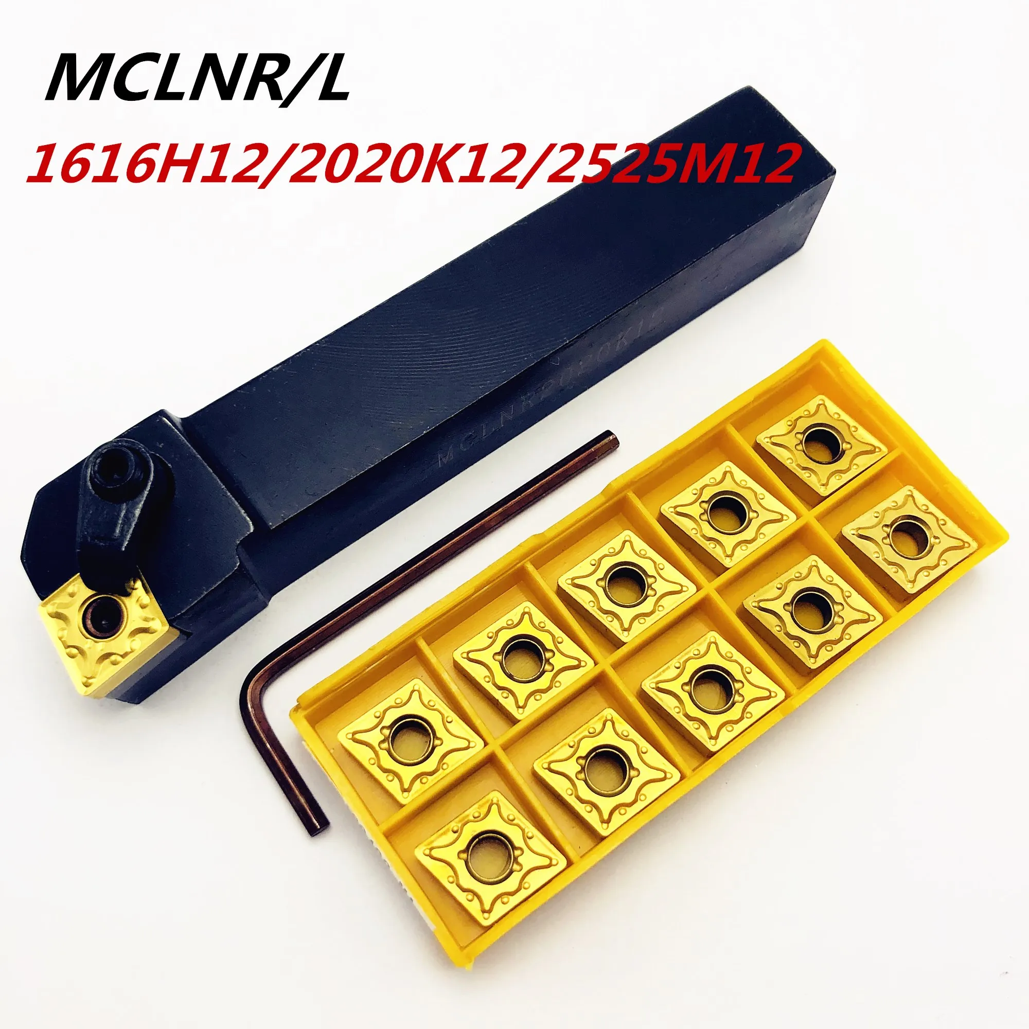 

Ударный внешний держатель инструмента MCLNR1616H12, MCLNR2020K12, MCLNR2525M12, 95 градусов, держатель инструмента для токарного станка CNMG120404/08