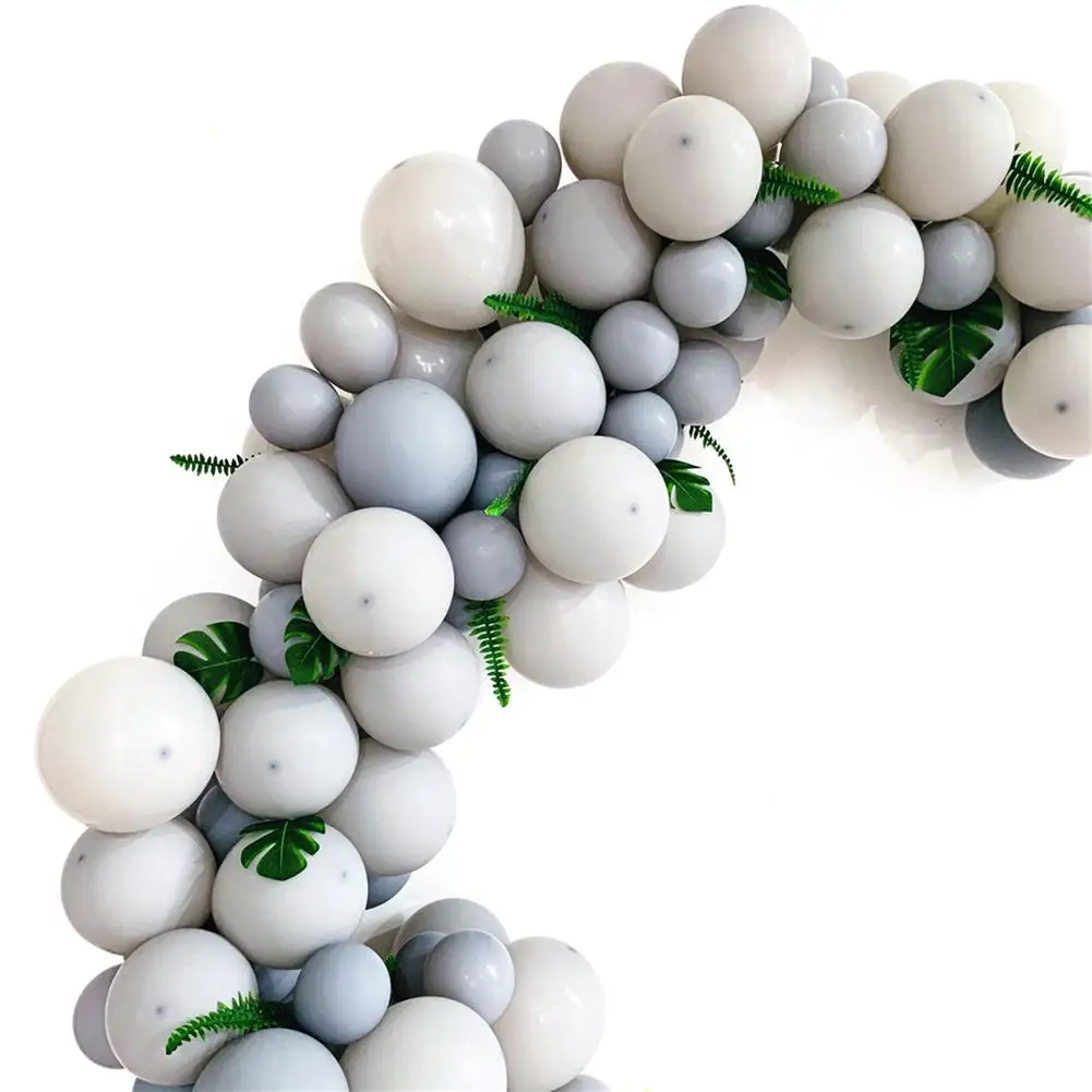 Gray High Cold Balloon Chain Wall Hanging Decoration Birthday Wedding Party Home Room Balloon Decoration Balloon Set