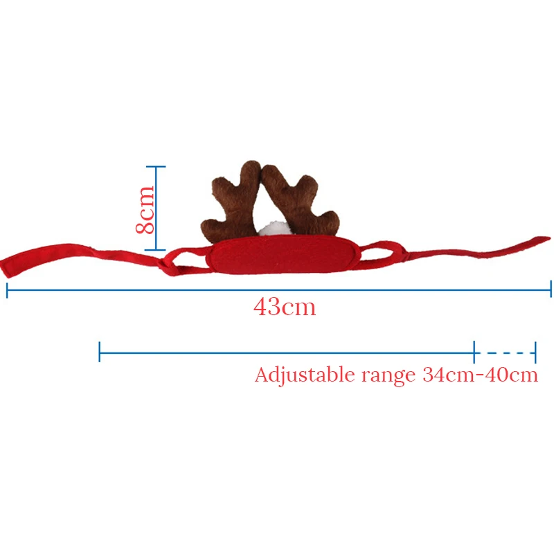 1 шт., Рождественская шапка, повязка на голову оленьи рога, Детская головная повязка для питомца, кота, щенка, повязка на голову, рождественские украшения для дома, Рождественский костюм navidad kerst