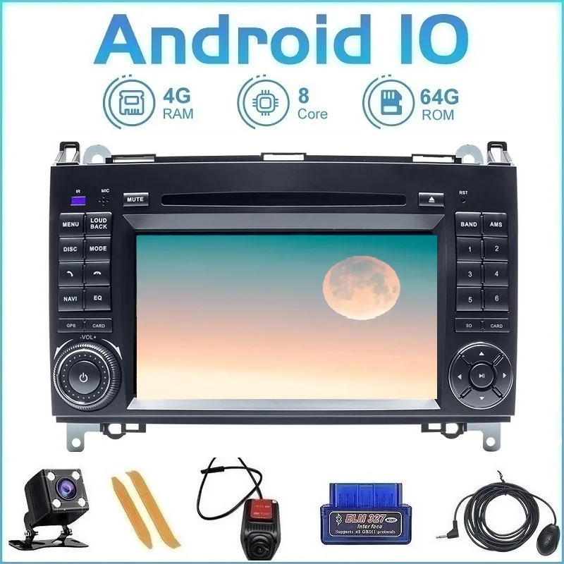 ZLTOOPAI Android 10 для Mercedes Benz W169 W245 W639 B200 Sprinter GPS навигация автомобильный мультимедийный