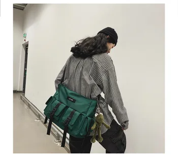 

Summer early autumn style simple solid color Crossbody bag men's shoulder bag large capacity female shoulder bag