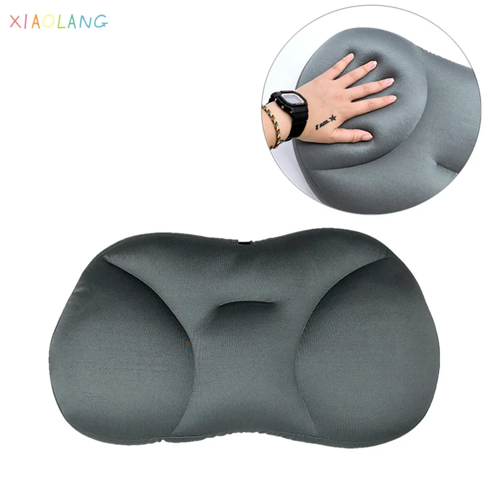 

3D Neck Orthopedic Pillow Deep Sleep 100% Foam Particles Ergonomic Neck Decompression Washable Cushion with Micro Airballs