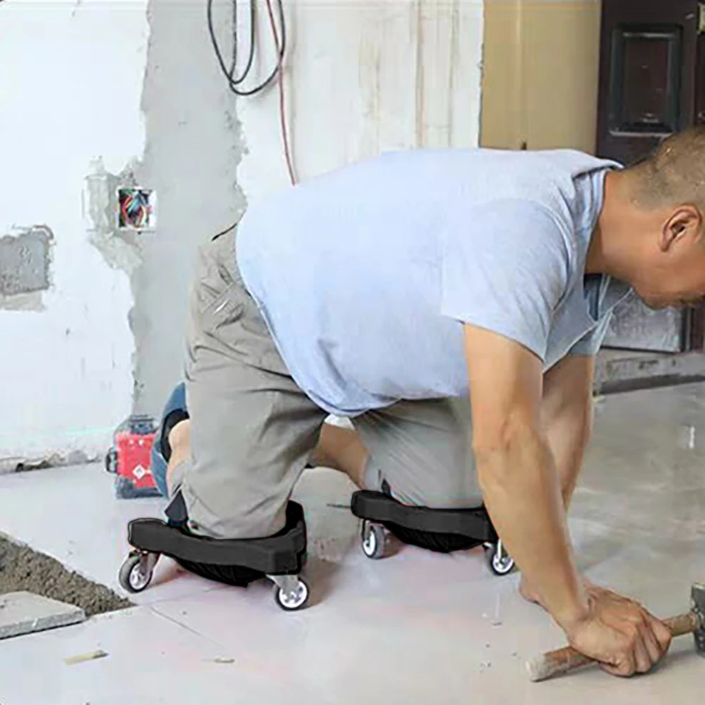 

Rolling Knee bricklayer knee pads tiling floor tile tools labor mat Work knee pads Construction worker Welder Knee Foam pads