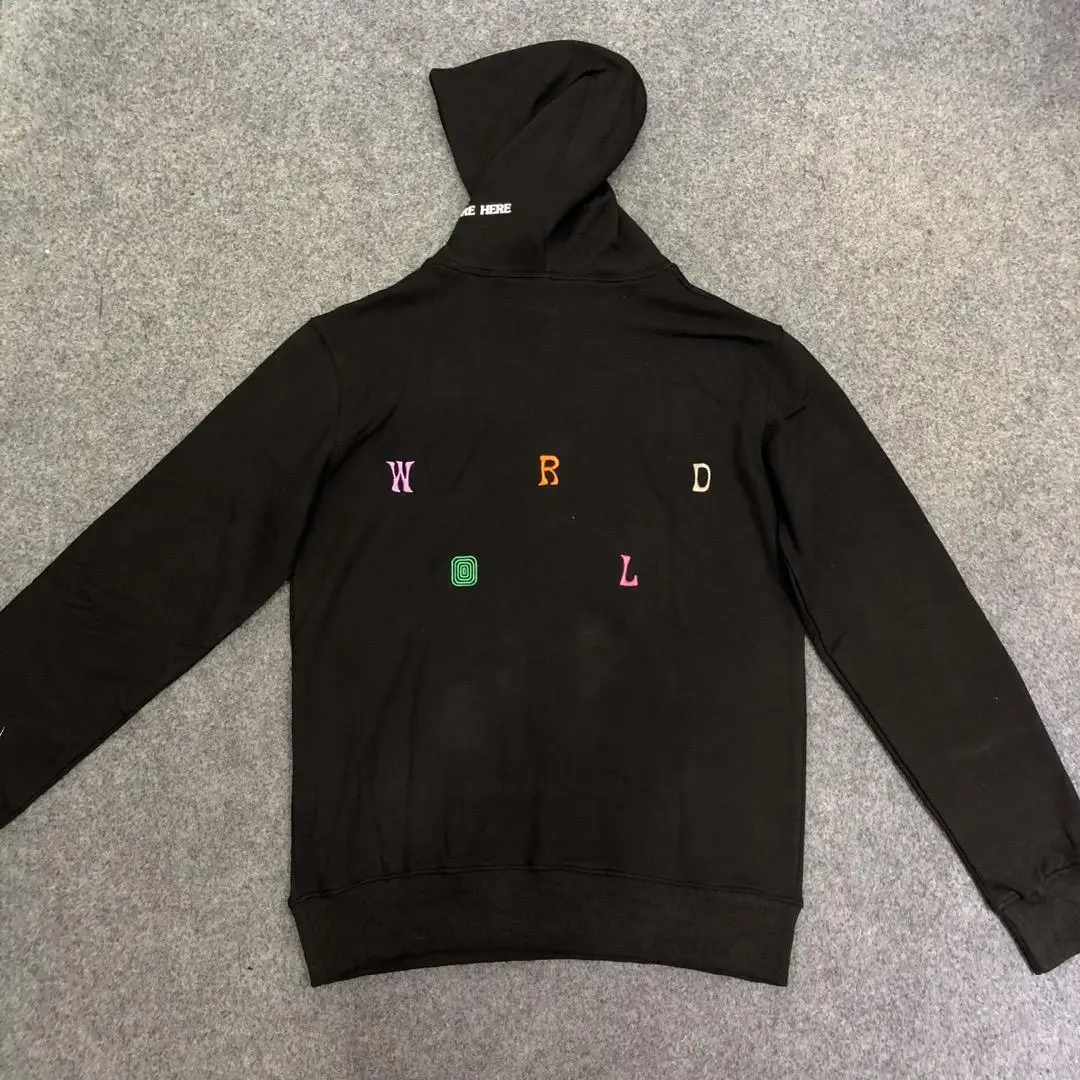 2black 19ss толстовки с изображением Трэвиса Скотта астромира хип-хоп Уличная wish you WAS here Astroworld толстовки с изображением Трэвиса Скотта Толстовка для мужчин и женщин - Цвет: 2black