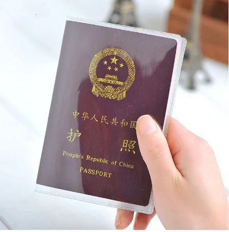 

Waterproof Travel Passport Holder Dirt Cover Transparent PVC ID Card Holder Passport Holder passport holder