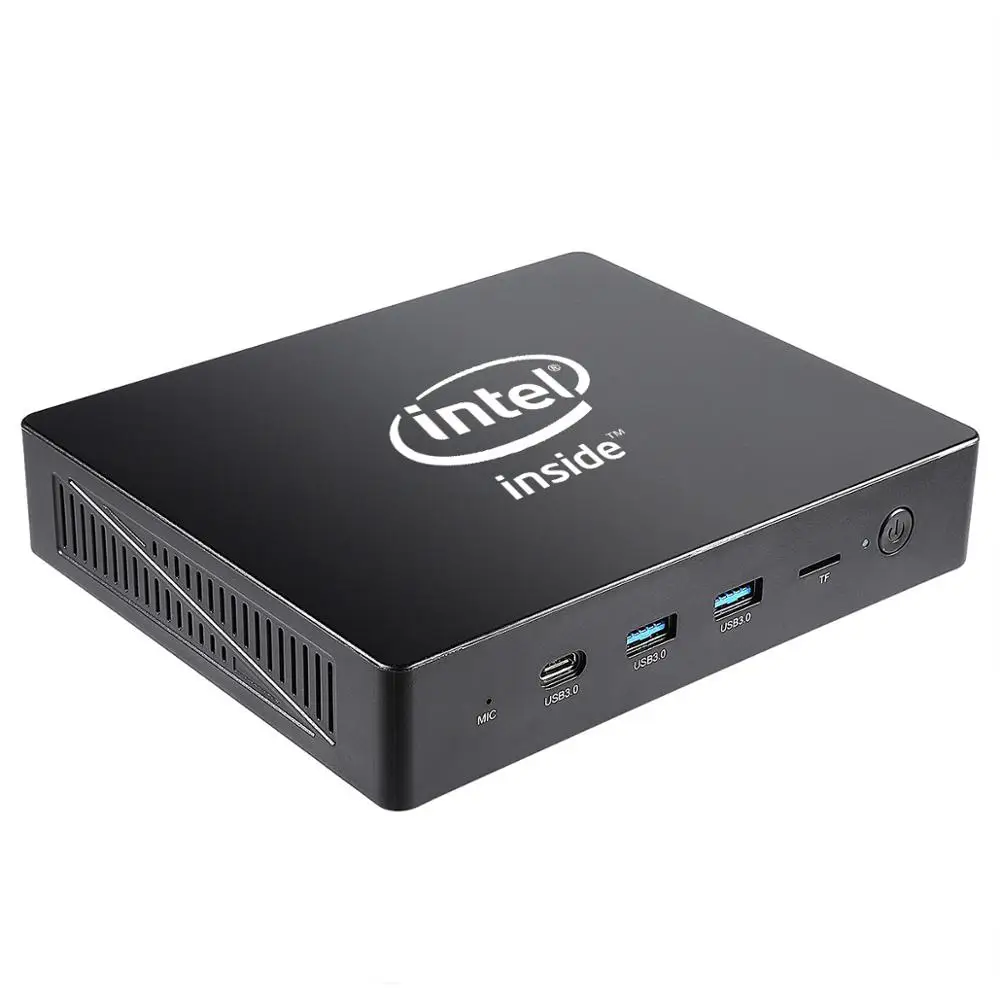 GL1 Мини ПК без вентилятора WIN10 Мини компьютер Intel Celeron J3455 4 ГБ/64 Гб BT4.0 USB 3,0 2,4+ 5,8G Wifi VGA 4K HDMI Windows 10 NUC