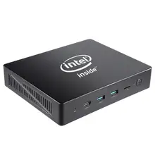 GL1 Мини ПК без вентилятора WIN10 Мини компьютер Intel Celeron J3455 4 ГБ/64 Гб BT4.0 USB 3,0 2,4+ 5,8G Wifi VGA 4K HDMI Windows 10 NUC