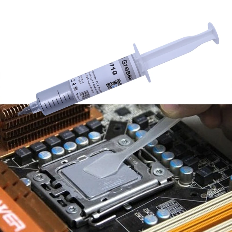 luosh Thermal Grease 30G HY710-TU20 Chipset Cooling Compound Silicone Paste for CPU Coolers Printer Heatsink Other Devices 