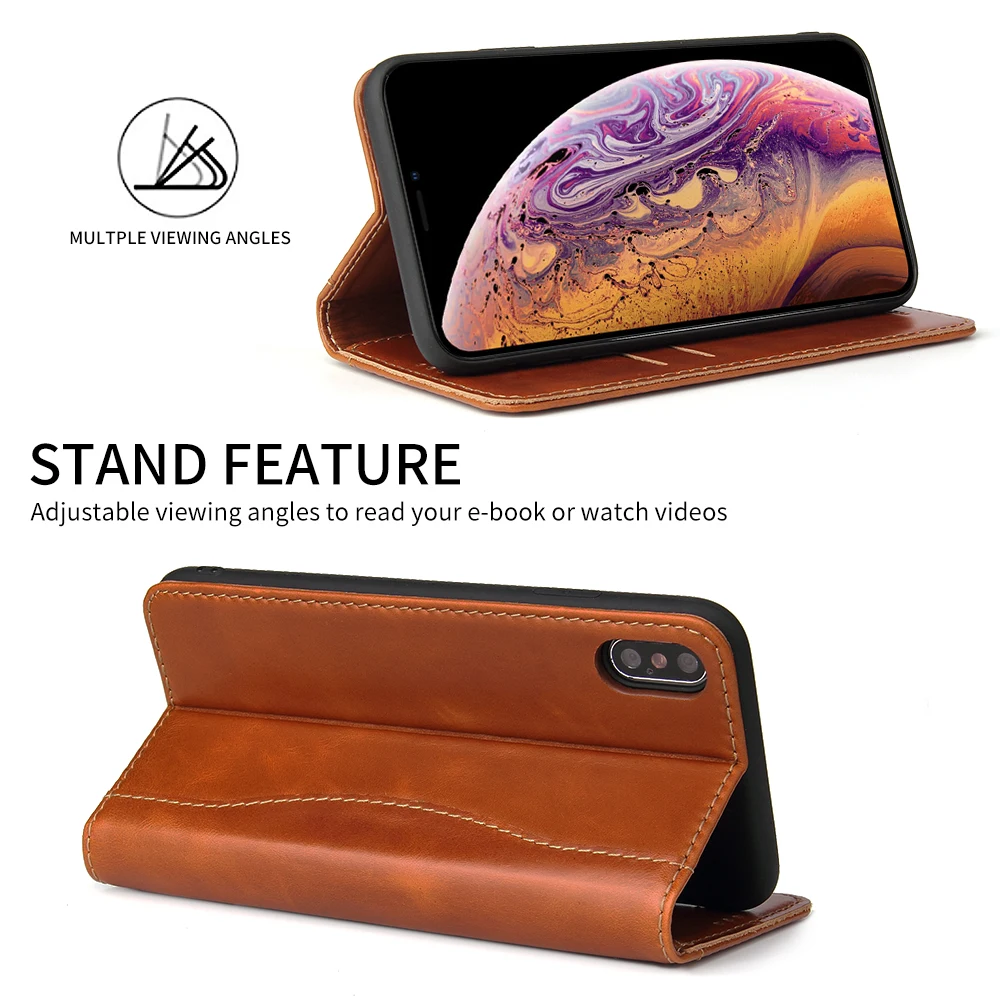 Для Coque iphone 11 кошелек чехол для iphone 11 pro натуральная кожа Магнитный флип чехол для iphone 11 Pro Max XS Max XR 7 8