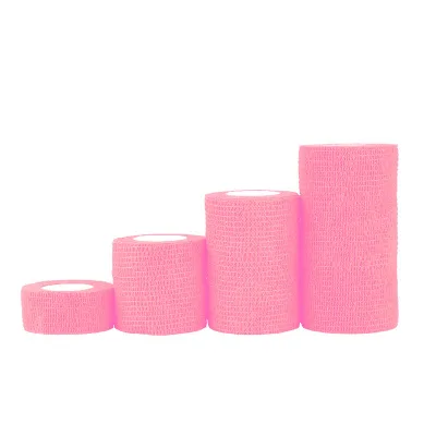 pink Эластичный нетканый рулон клейкой ленты спортивная мышечная лента бандаж уход кинезиологическая лента для первой помощи мышечная травма поддержка - Цвет: pink