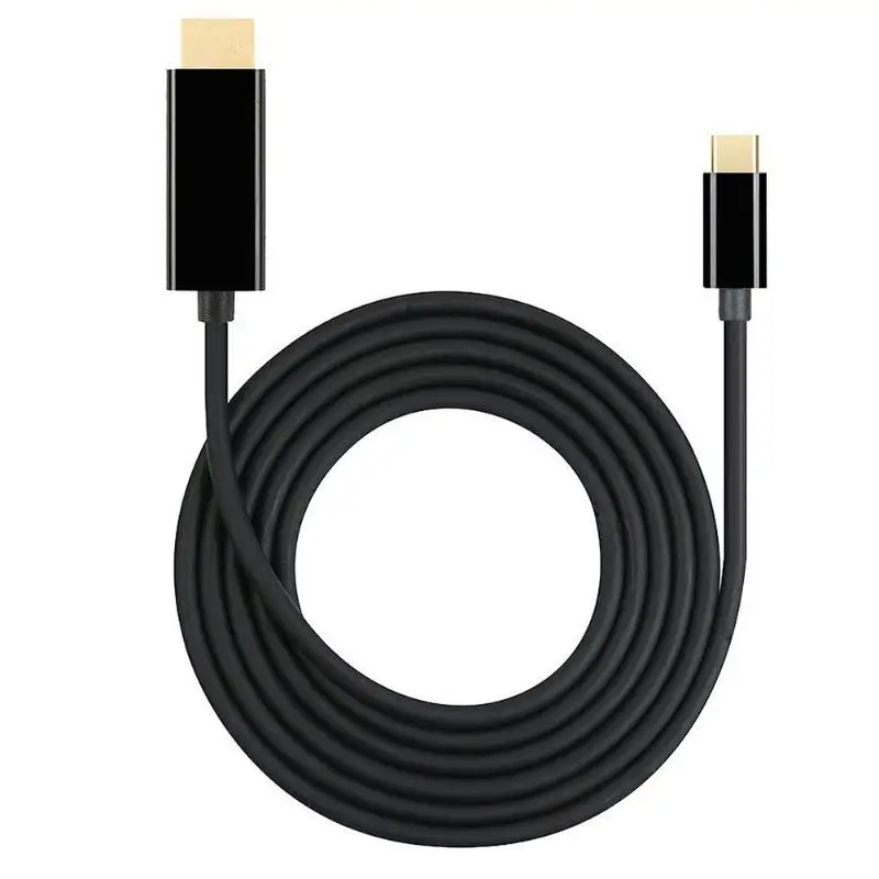 1,8 м USB C к hdmi-кабель, адаптер HD 1080P VGA HDMI Мужской конвертер Кабель