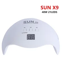 SUN X9 48W UV LED Lamp Nail Dryer White Pink 21 LED UV Lamp For Curing Gel Polish with Sensor Smart Timer Lamp for Nail