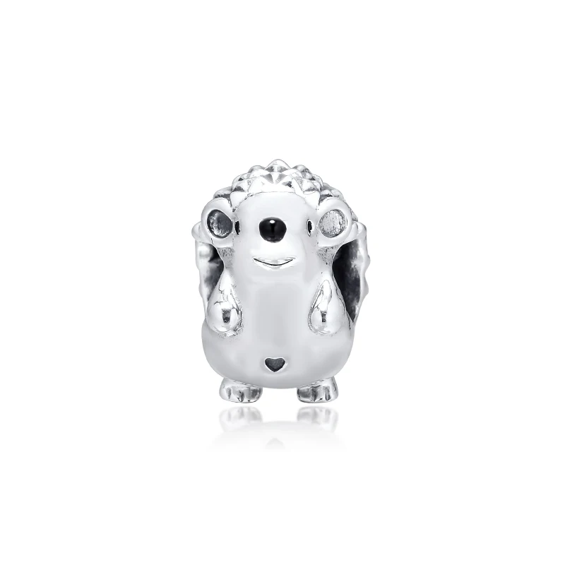 

Nino the Hedgehog Charm Sterling Silver Jewelry Fits Original Charms Bracelets Woman DIY Beads For Jewelry Making