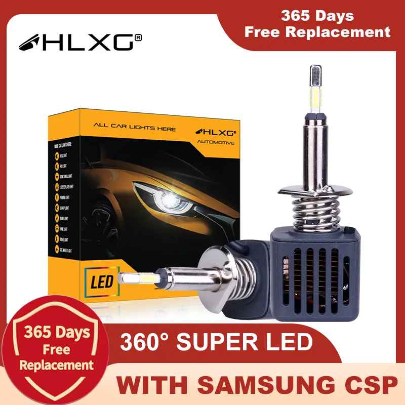 LED Car Headlights 360 H7 LED H4 H1 4 sides 15000LM H8 H11 LED 9005 HB3 HB4 9006 Car Headlight Bulbs 6500K Auto Fog Light 12V With SAMSUNG CSP HLXG led car lights led bulbs led headlights led car headlights car headlamps