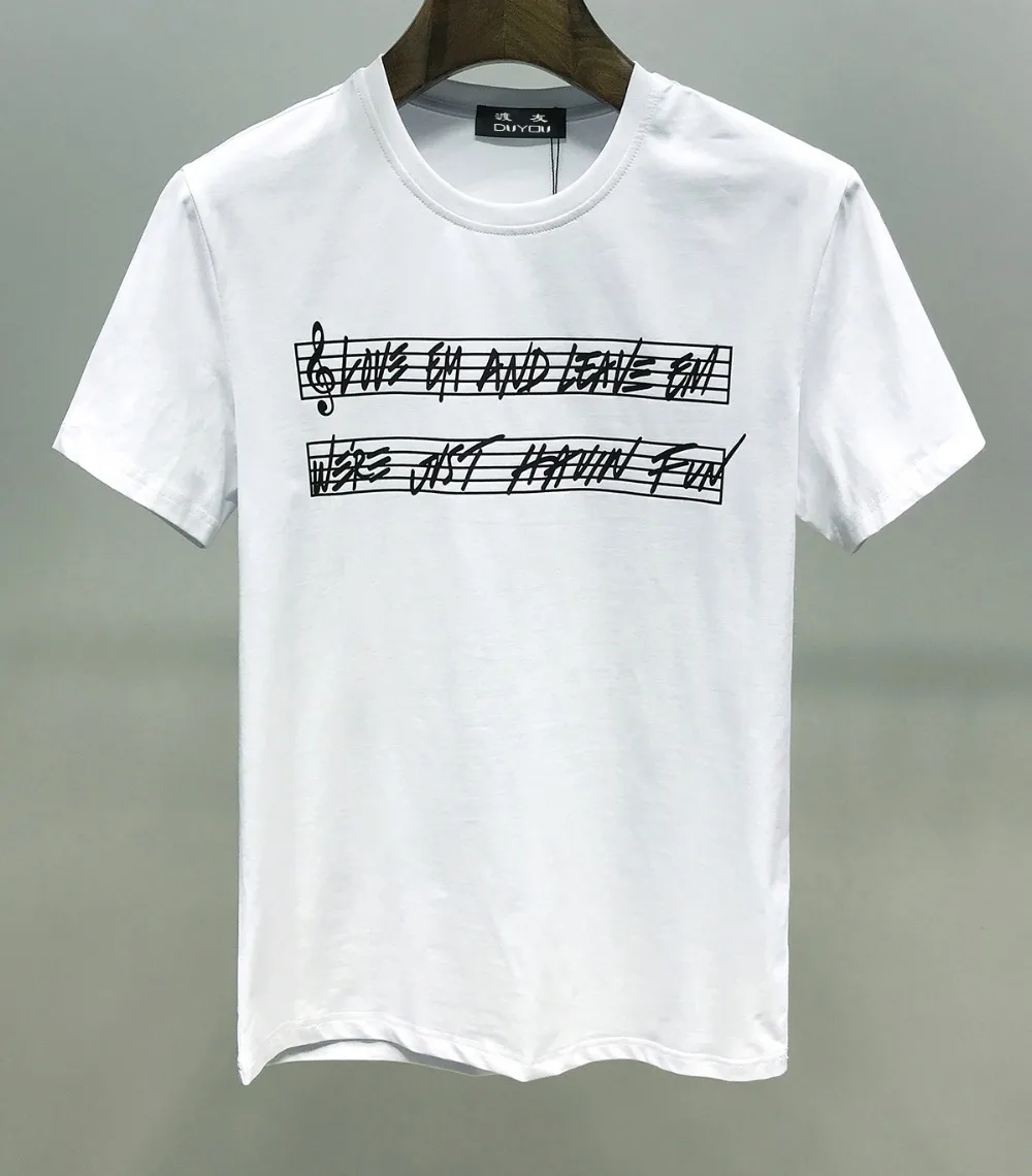 DUYOU мужские дизайнерские футболки LOVE EM LEAVE EM TEE черные женские футболки с коротким рукавом летние хип-хоп футболки хип хоп