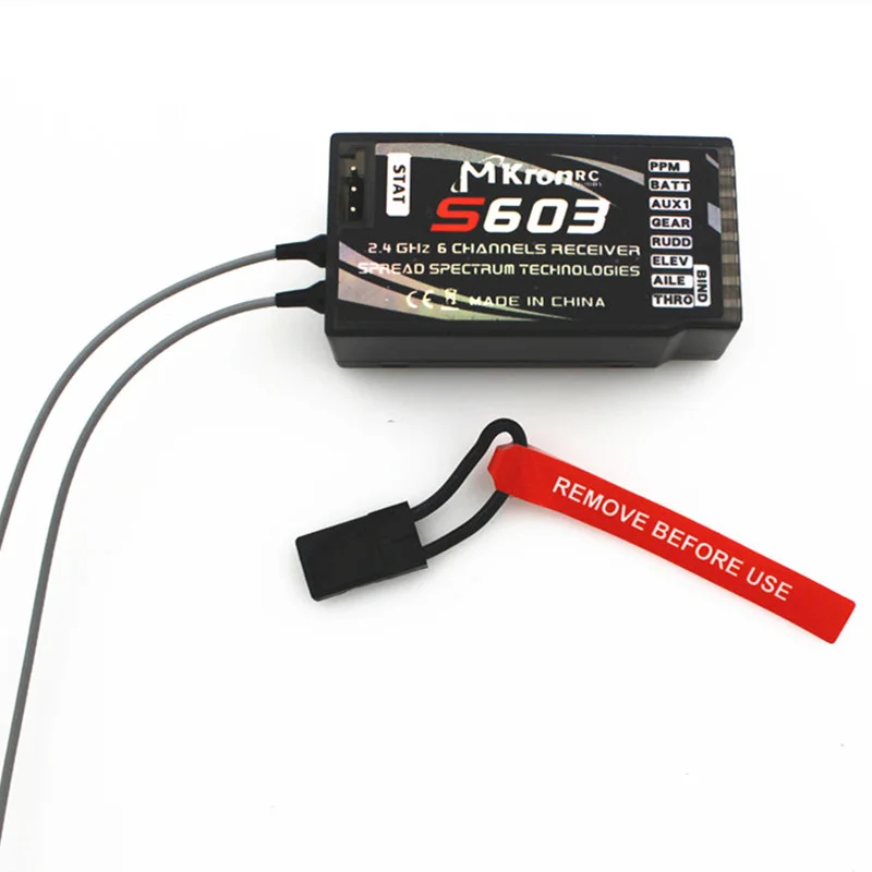 DSMX AR6210 2.4GHz 6 Channel MKron DSM2 S603 RC Receiver for Transmitter SPEKTRUM DX6i DX7 DX8 JR DSX7 DSX9 Transmitter