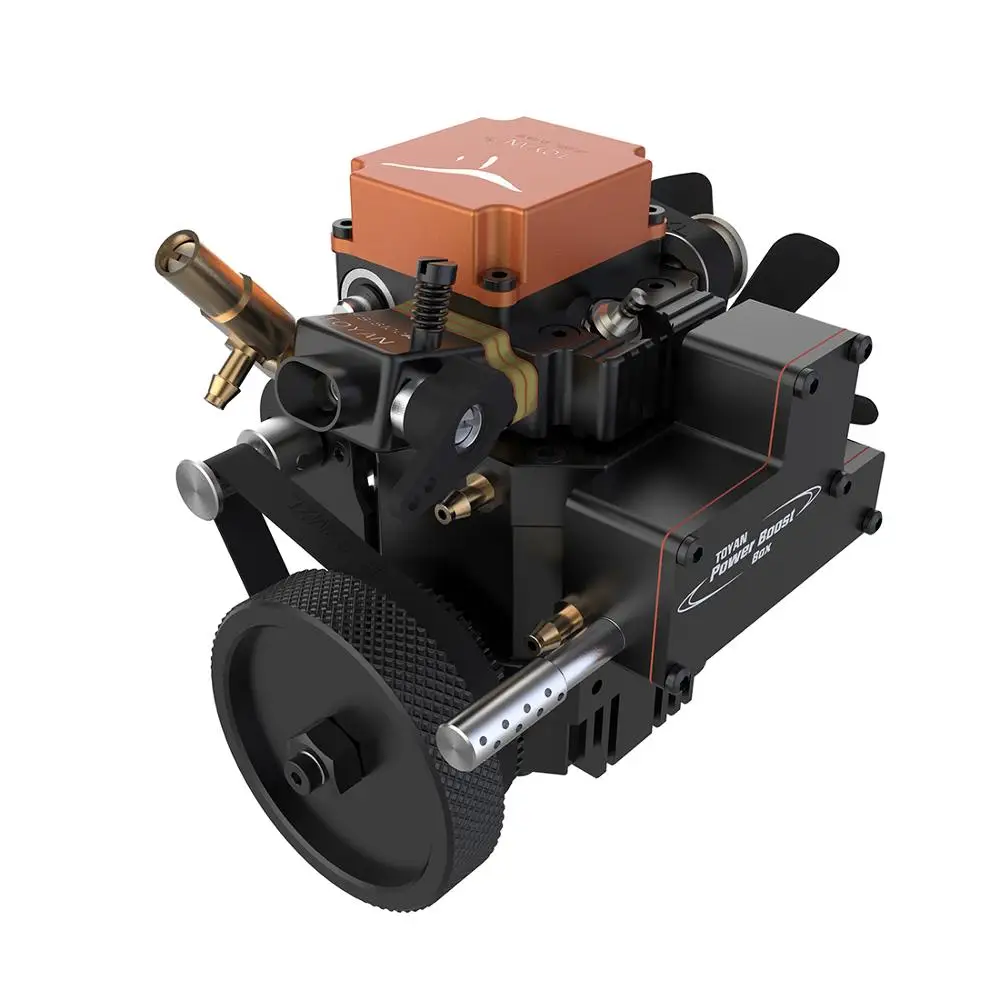 Toyan Four Stroke Methanol Model Engine with Water-cooled Channel for 1:10 1:12 1:14 RC Car Boat Airplane- FS-S100(W