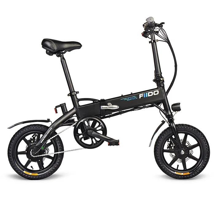 Fiido D1 Folding Electric Bike Two Wheels Electric Bicycle 14 Inch 36V 250W Mini Adults Electric Scooter With Seat