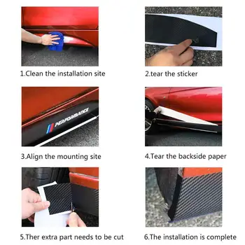 

Covers For BMW F30 F31 F32 F33 Side Skirt 215cm Vinyl 97*2150mm Practical