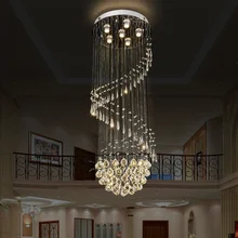 Роскошная хрустальная люстра, большая сферическая лампа, Современный Креативный дизайн, внутреннее освещение для гостиной, столовой, лестницы