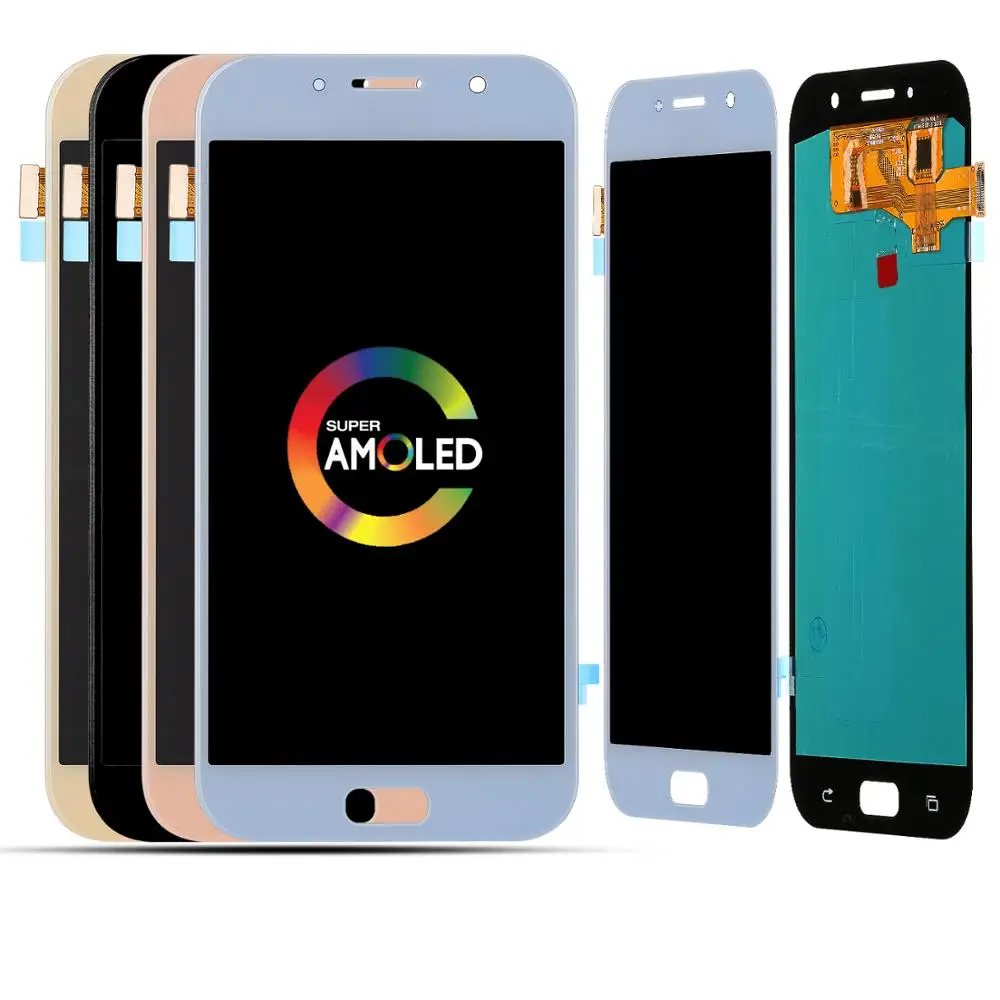 5 шт. LCDs для Samsung Galaxy A7 2017 A720 SM A720F A720M ЖК дисплей с сенсорным экраном дигитайзер в