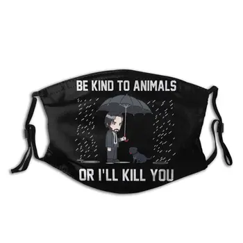 

Be Kind to Animals Non-Disposable Face Mask Anti Haze Dustproof Protection Cover Respirator Muffle Mask with Filters