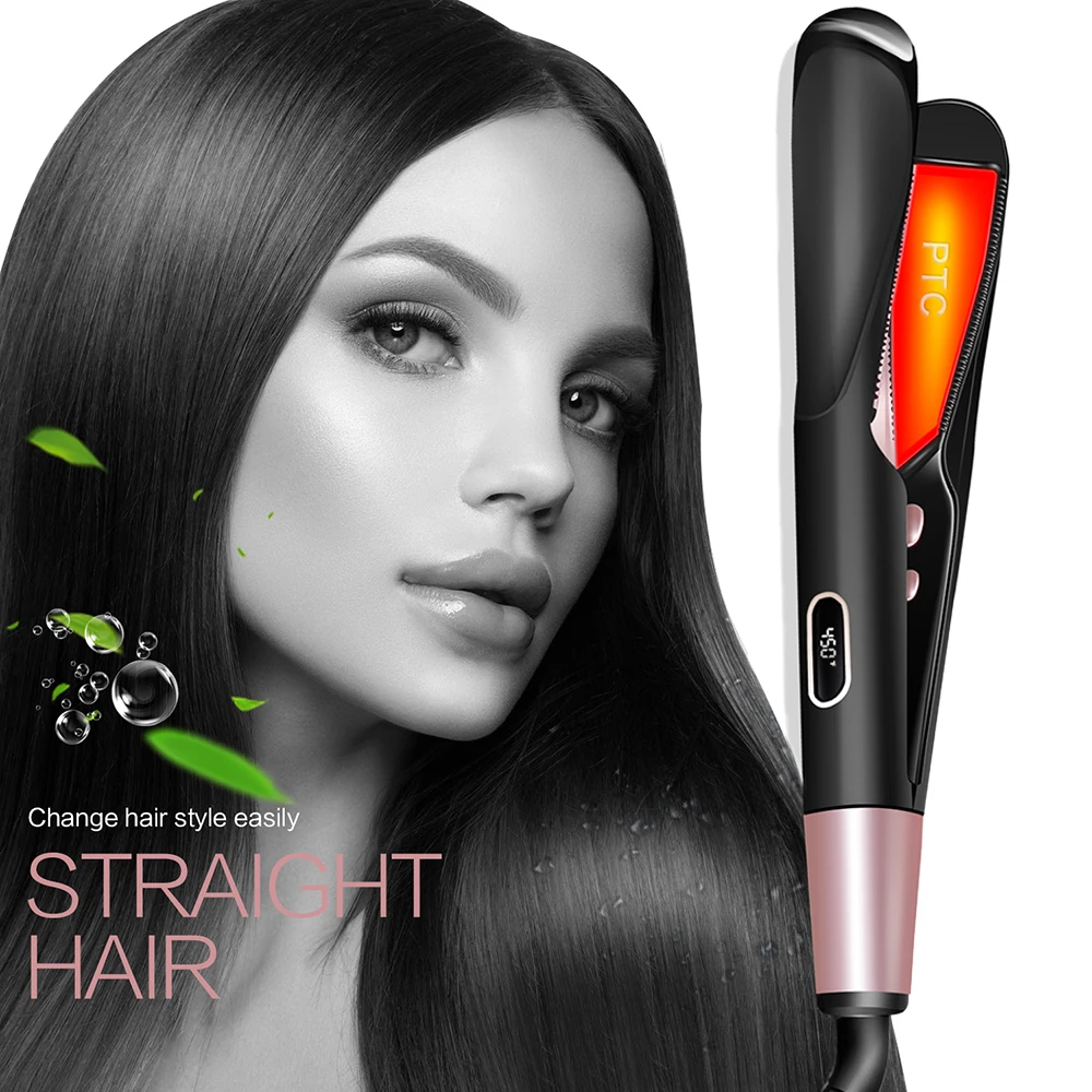 

Professional Infrared Hair Straighting Curling Iron Corrugation LED Display Hair Straightener Curler Hair Flat Iron Hair Tools